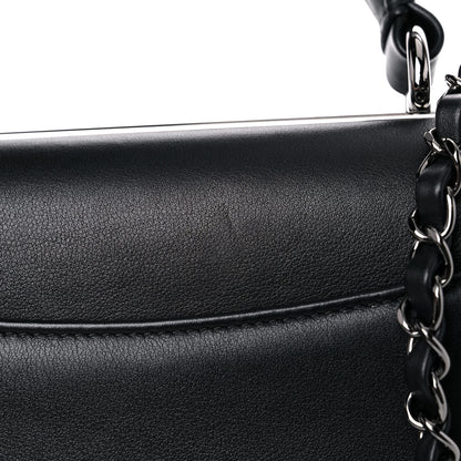 Chanel Calfskin Small Trendy CC Dual Handle Flap Bag Black 10 of 15