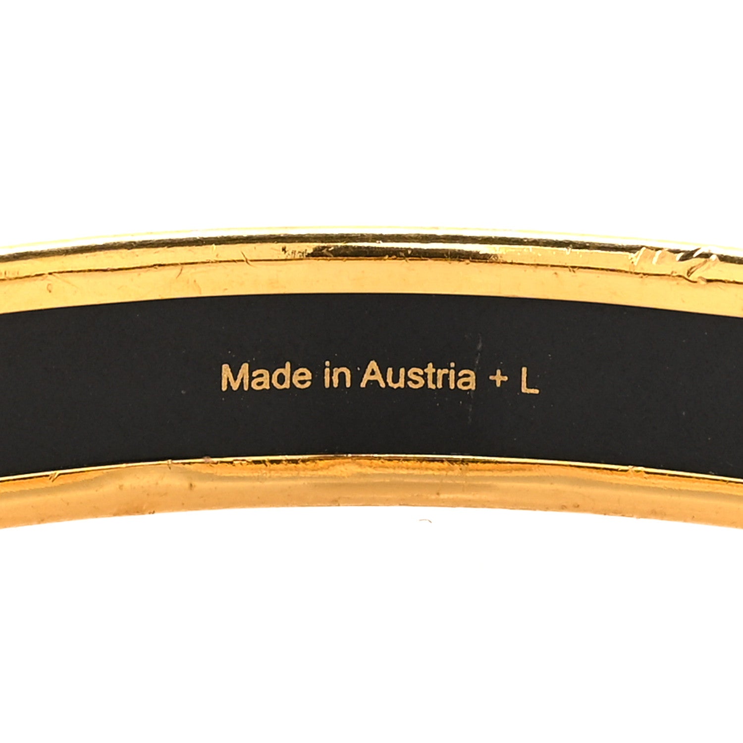 Hermes Enamel Narrow Printed Tohu Bohu Bracelet 65 5 of 5