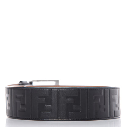 Fendi Vitello Grace FF 1974 Embossed Belt 100 40 Black 3 of 7