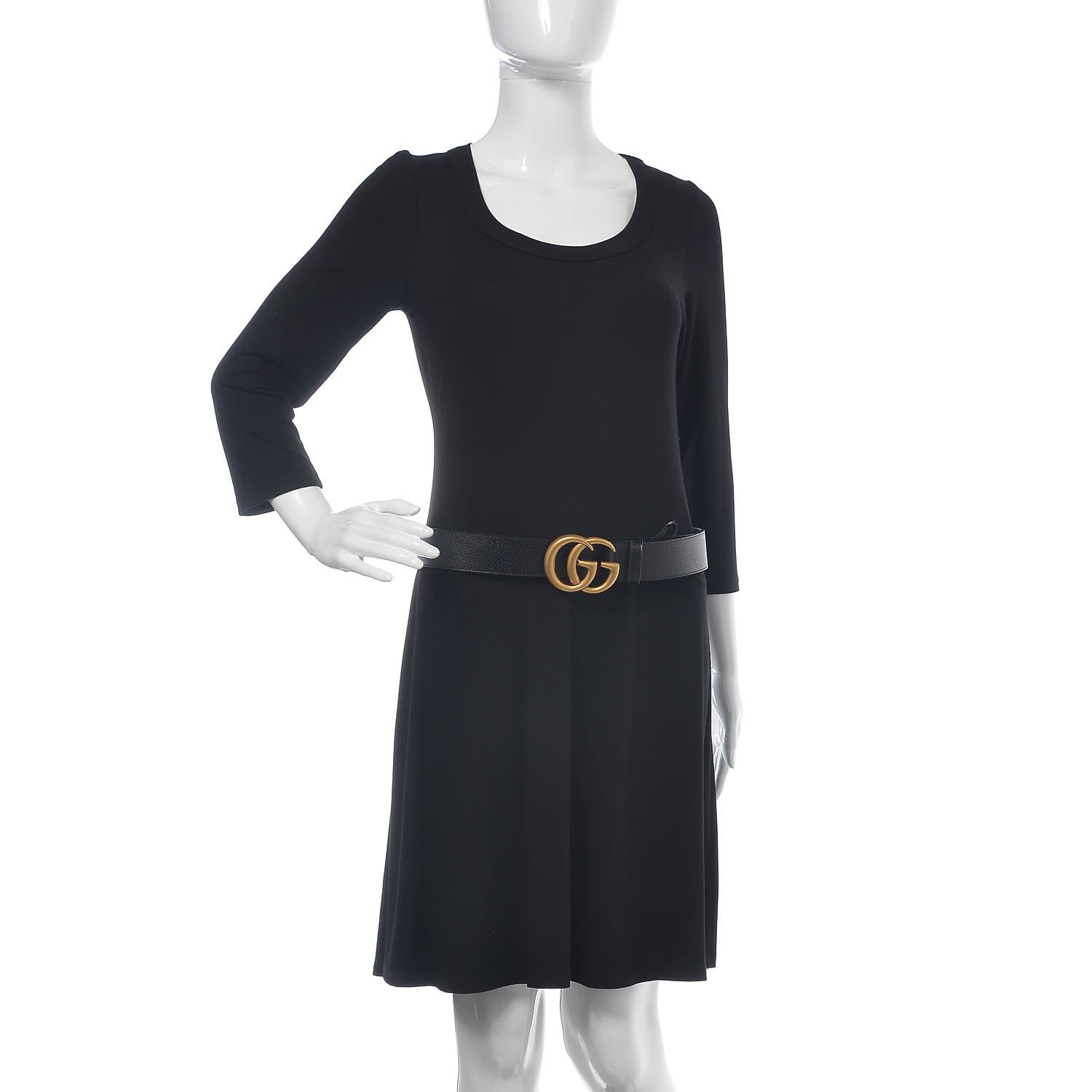 Gucci Textured Calfskin Double G 40mm Belt 90 36 Black 2 of 6