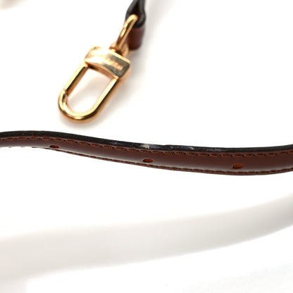 Louis Vuitton Calfskin 16mm Monceau Adjustable Shoulder Strap Brown 5 of 5