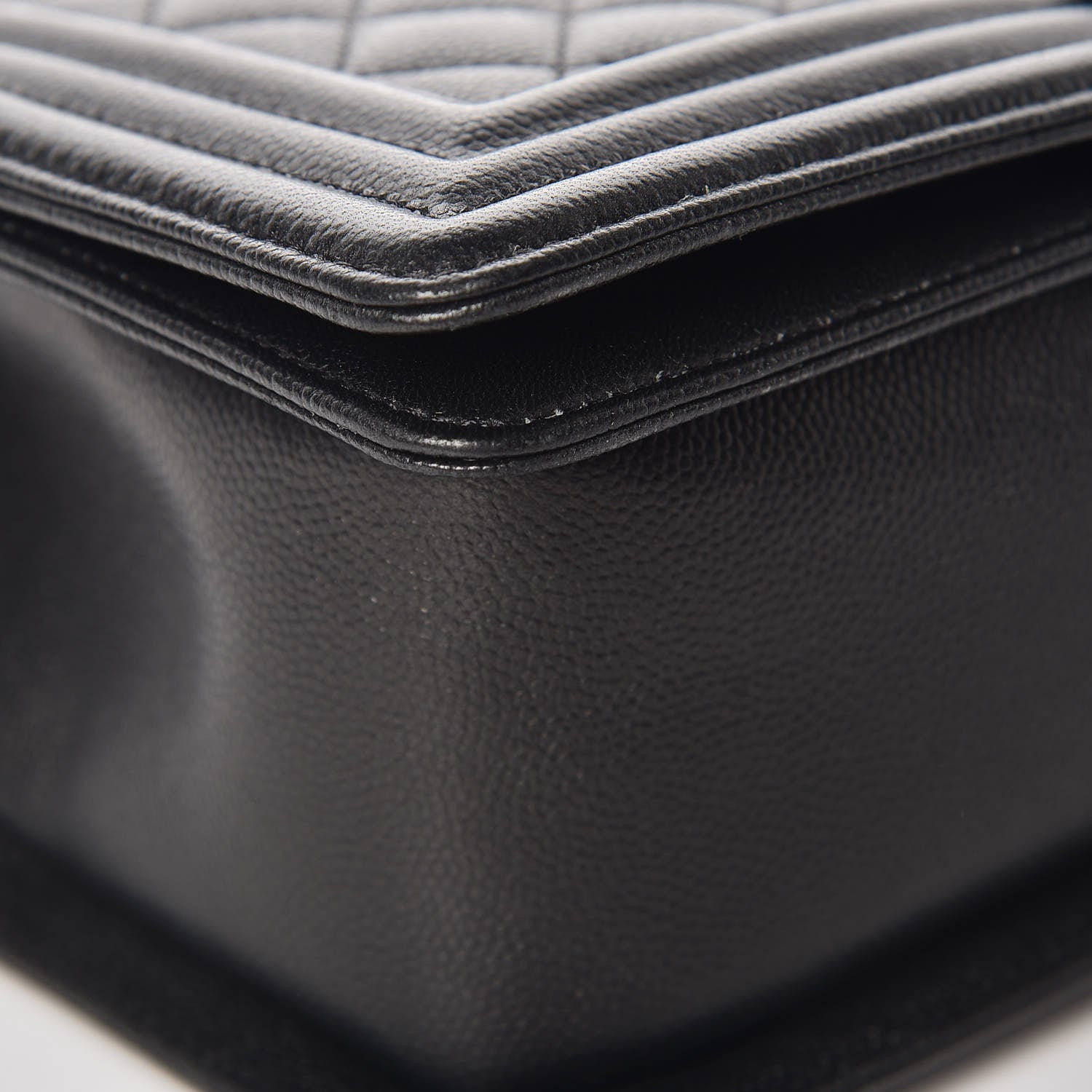 Chanel Caviar Quilted Medium Boy Flap So Black 8 of 11