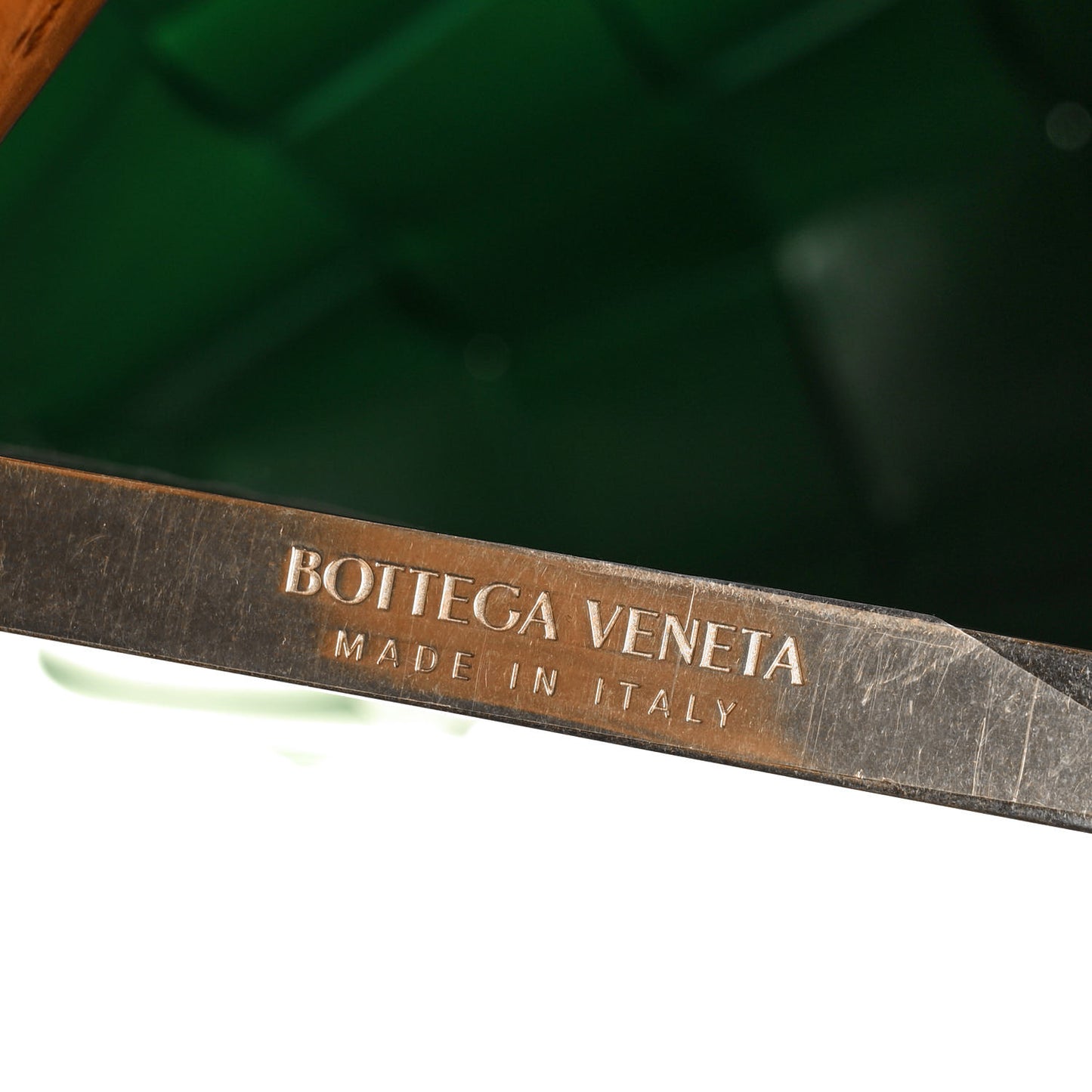Nappa Intrecciato The Snap Clutch Racing Green