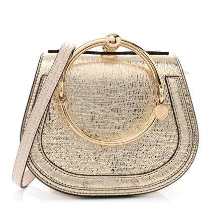 Chloe Metallic Calfskin Small Nile Bracelet Bag Gold 1 of 10