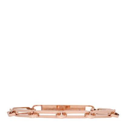 Hermes 18K Rose Gold Diamond Pave PM Kelly Chaine Bracelet SH 3 of 4