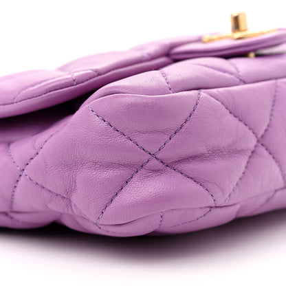Chanel Lambskin Quilted Small CC Funky Town Flap Purple 9 of 11