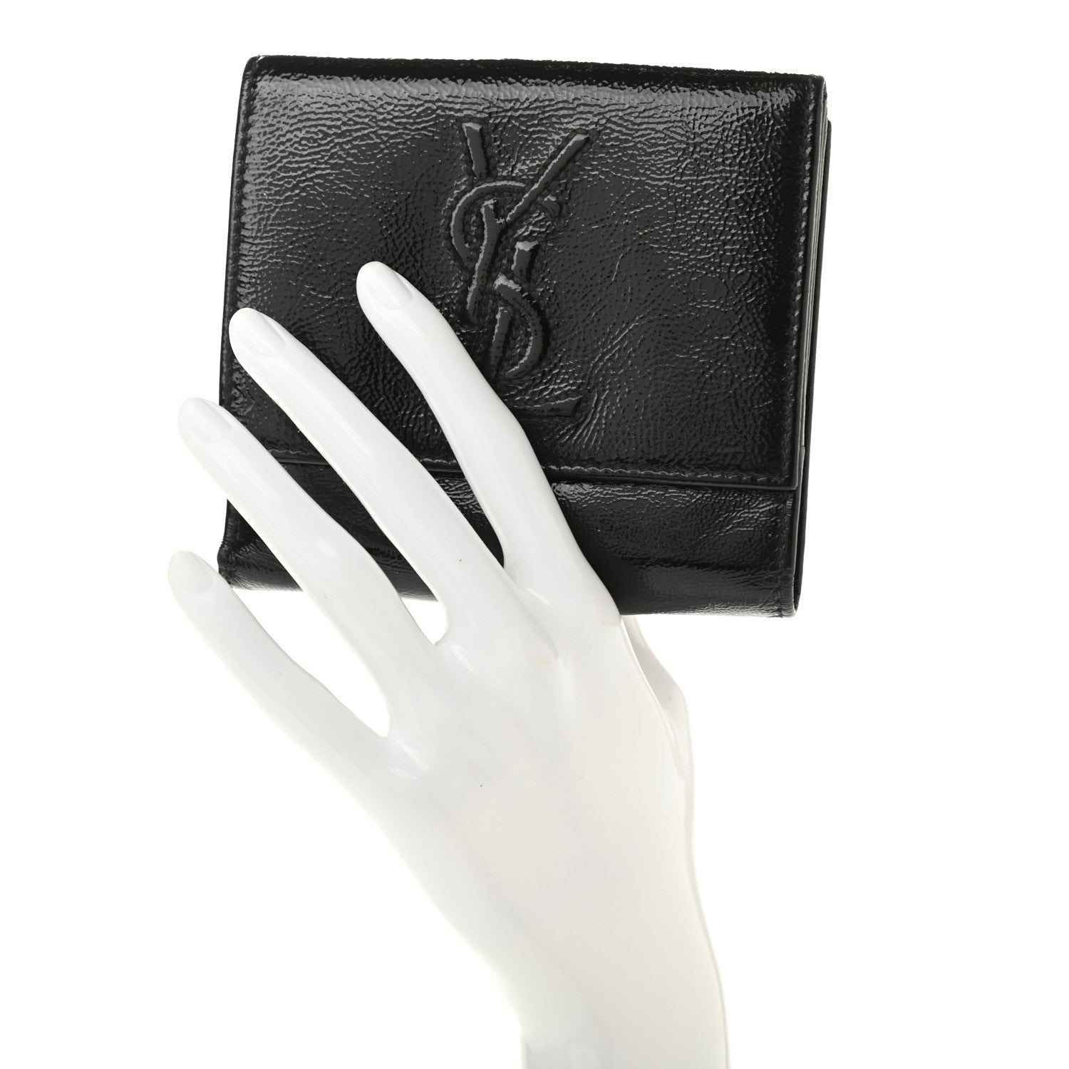 Saint Laurent Goatskin Belle de Jour French Wallet Black 2 of 18