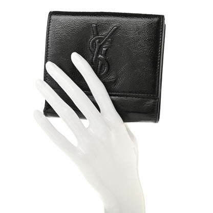 Saint Laurent Goatskin Belle de Jour French Wallet Black 2 of 18
