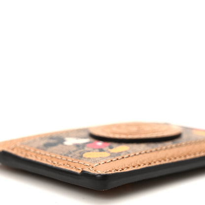 Gucci X DISNEY Mini Vintage GG Supreme Monogram Mickey Mouse Card Holder Beige Vintage Sun Oil 7 of 8