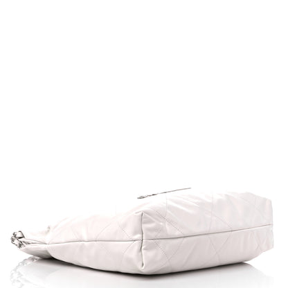 Chanel Shiny Calfskin Quilted Small Chanel 22 White 5 of 11