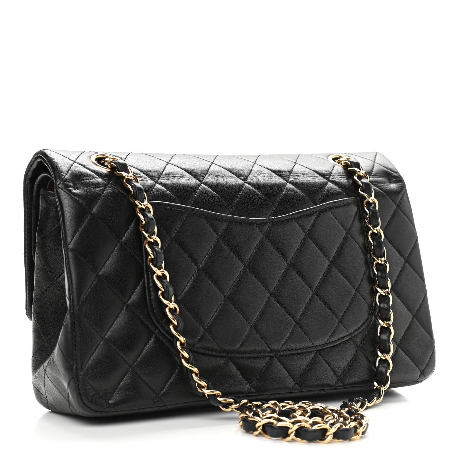 Chanel Lambskin Quilted Medium Double Flap Black 3 of 13
