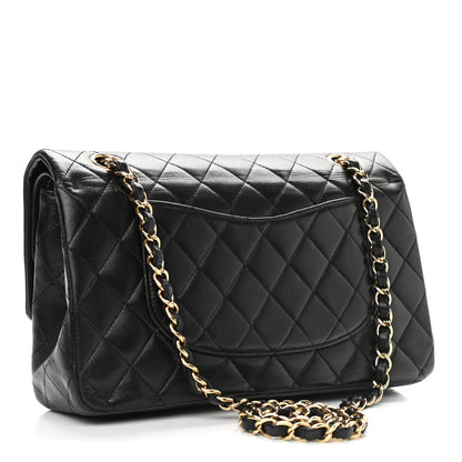 Chanel Lambskin Quilted Medium Double Flap Black 3 of 13