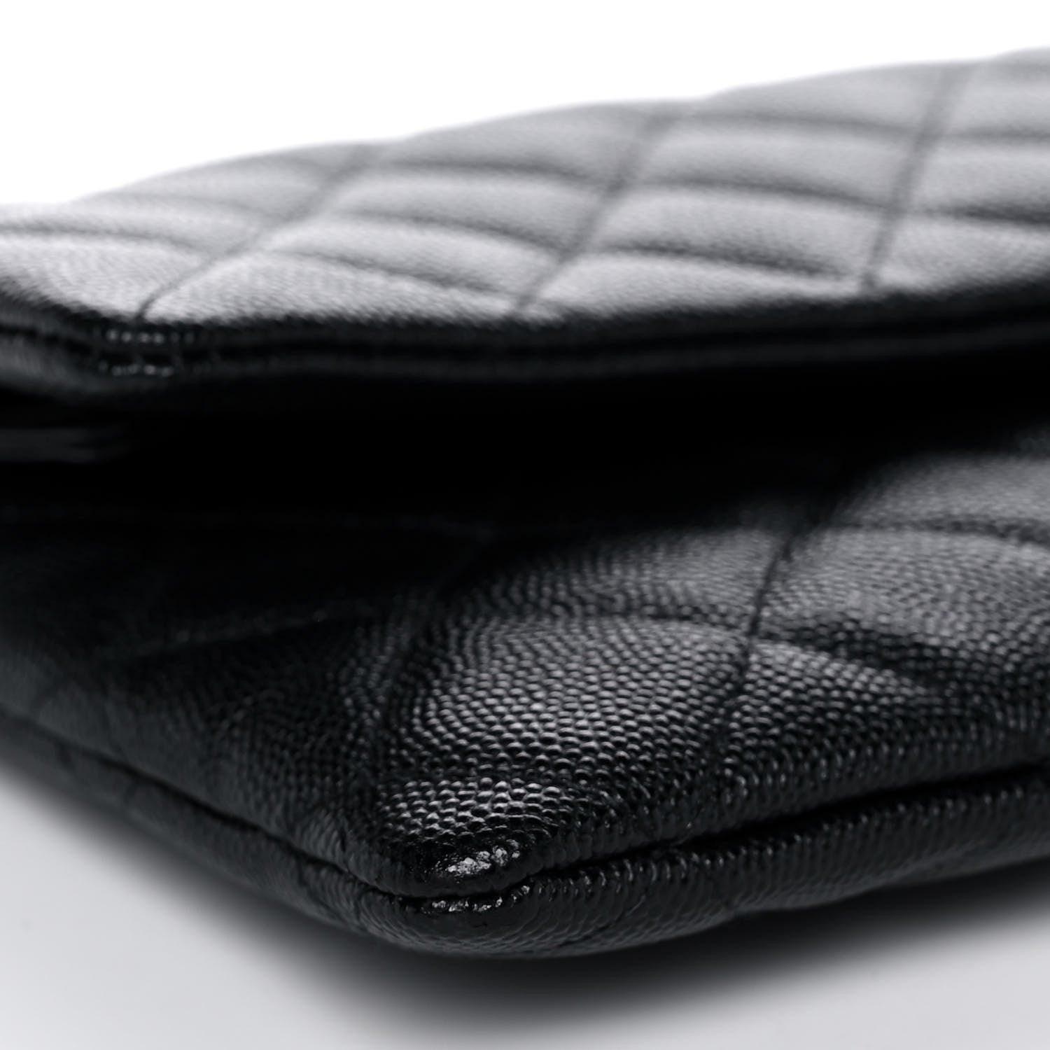 Chanel Caviar Quilted Flap Clutch Black 8 of 9