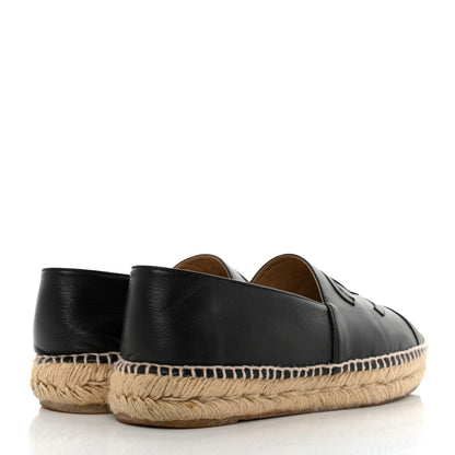 Chanel Lambskin CC Espadrilles 40 Black 4 of 10