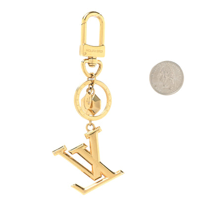 Louis Vuitton LV Facettes Bag Charm Key Holder Gold 2 of 4