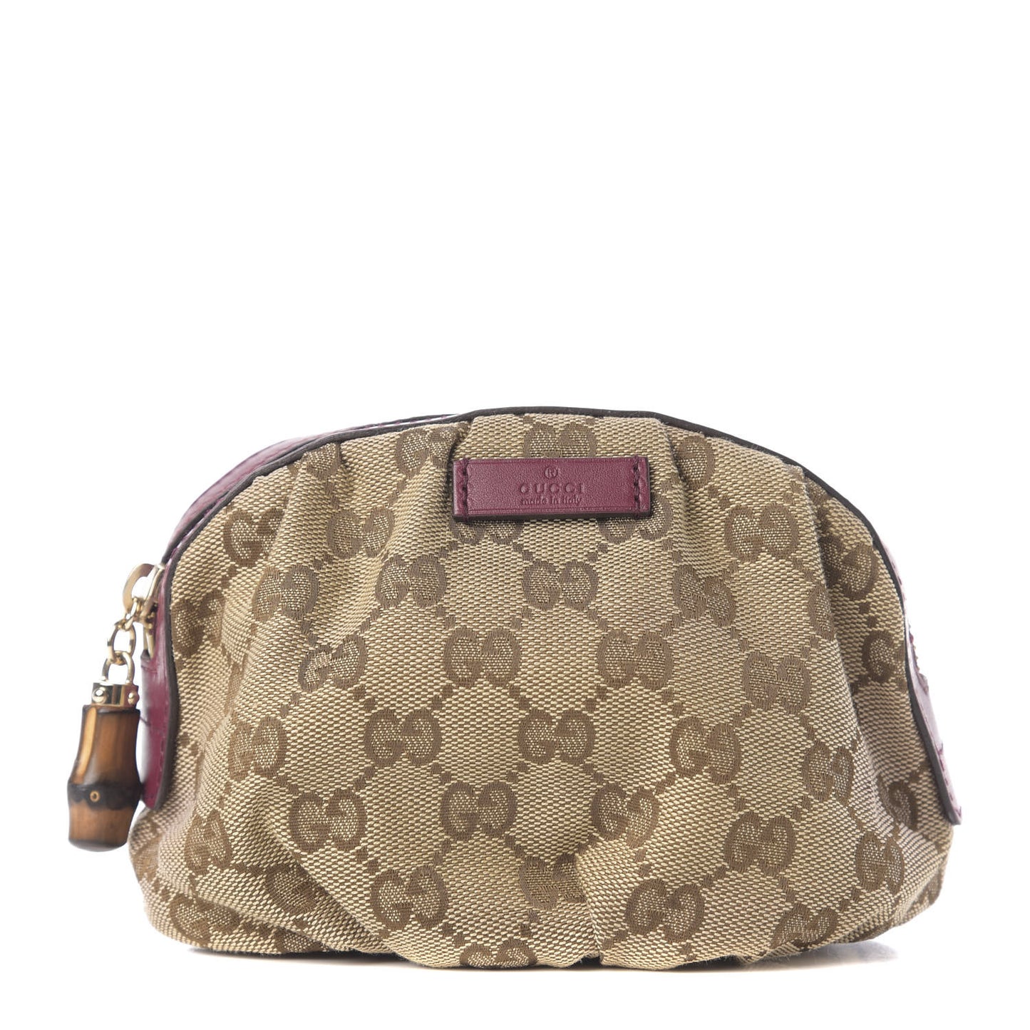 Monogram Medium Bamboo Cosmetic Case Bordeaux
