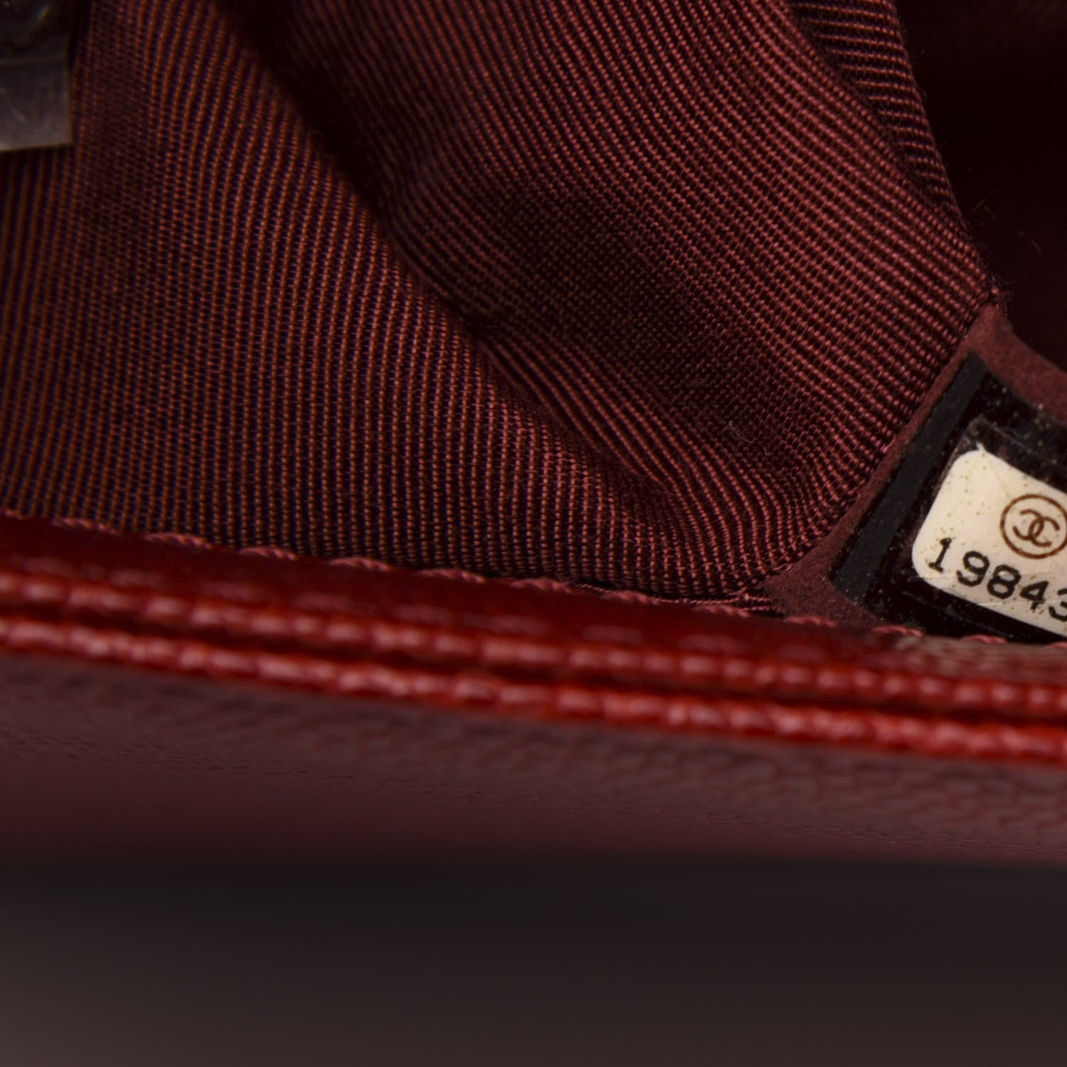 Chanel Caviar Quilted New Medium Boy Flap Dark Red 7 of 14