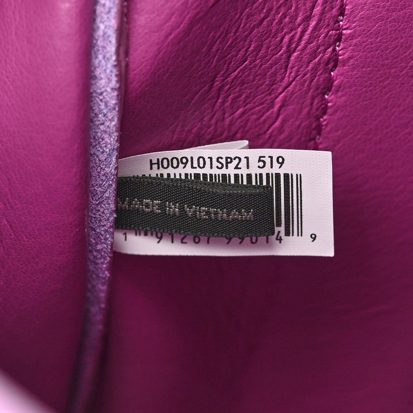 Grained Calfskin Small The Tote Bag Regal Orchid