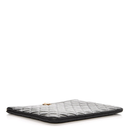 Chanel Caviar Quilted Medium Boy Cosmetic Case Black 4 of 7