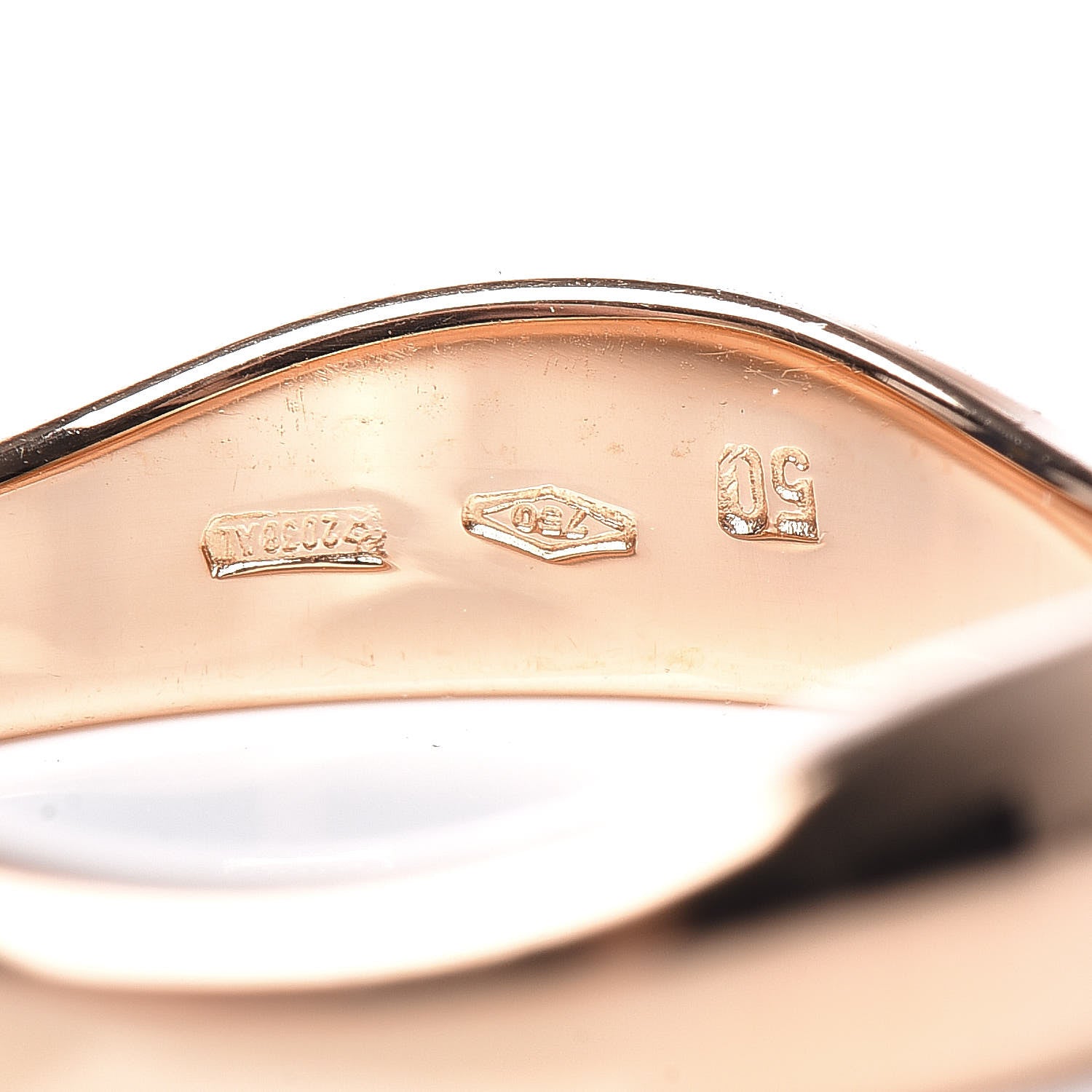 Cartier 18K Pink Yellow White Gold Love Me Band Ring Set of 3 50 5.25 5 of 6