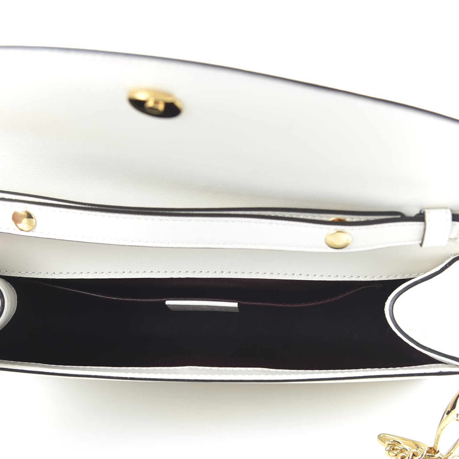 Gucci Shibuya Calfskin Small Zumi Top Handle Shoulder Bag Mystic White 5 of 10