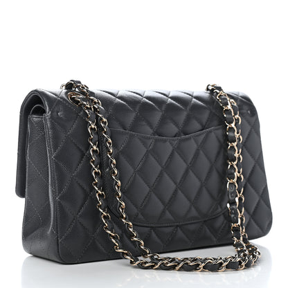 Chanel Caviar Quilted Medium Double Flap Dark Grey 3 of 11