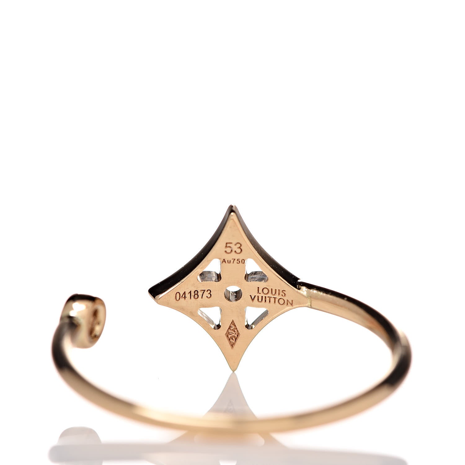 Louis Vuitton 18K Yellow Pink White Gold Diamond Idylle Blossom Ring 3 Set 53 6.25 6 of 9