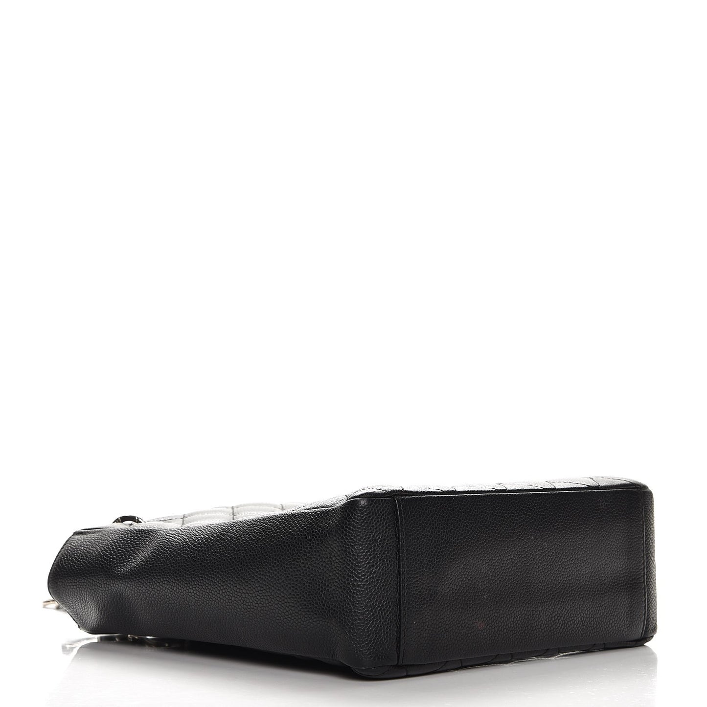 Caviar Quilted Petit Shopping Tote PST Black