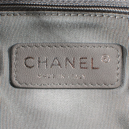 Chanel Nylon Quilted Tweed Stitch Bubble Flap Grey 7 of 8