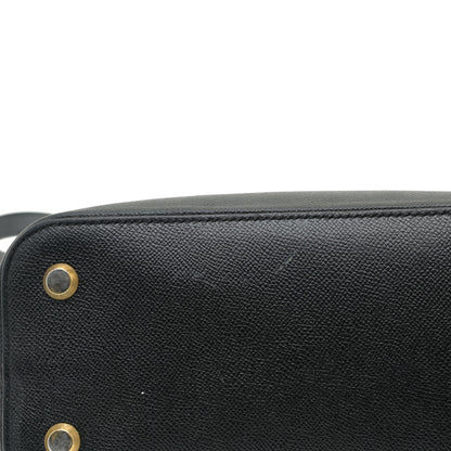 Balenciaga Signature Grained Calfskin Logo S Ville Top Handle Bag Black 9 of 14