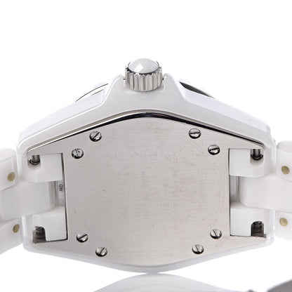 Chanel Stainless Steel Ceramic 33mm J12 Quartz Watch White 7 of 11