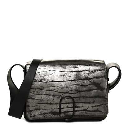3.1 Phillip Lim Metallic Calfskin Alix Crossbody Bag Black Gunmetal 1 of 10