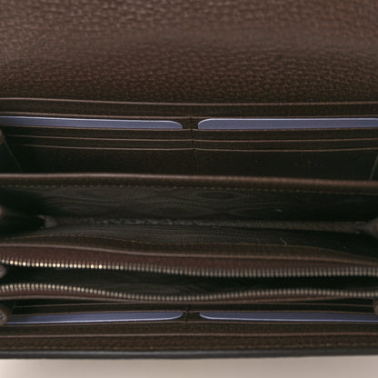 Gucci Monogram Jumbo GG Textured Dollar Calfskin Mini Dionysus Chain Wallet Camel Ebony New Acero 4 of 9