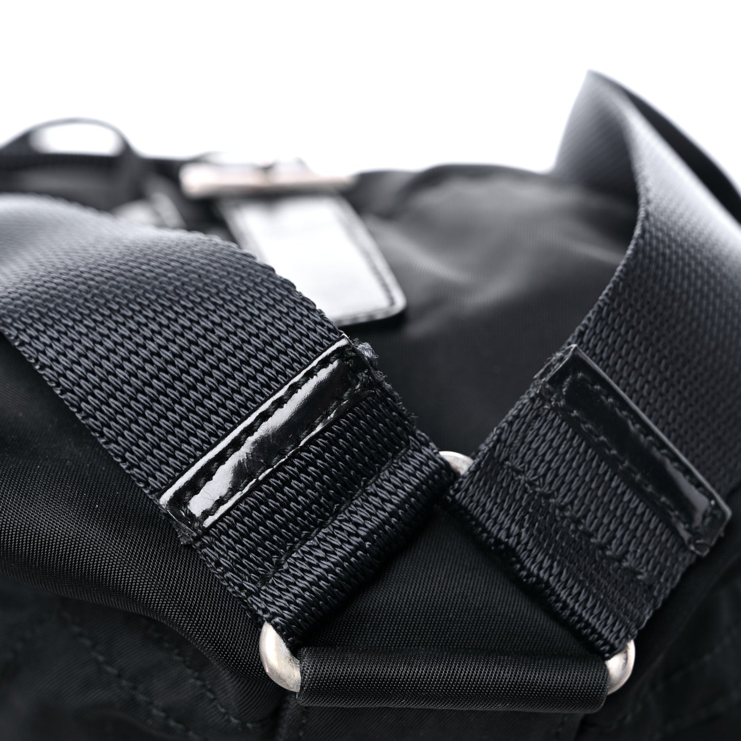 Nylon Vela Mini Cinch Backpack Black