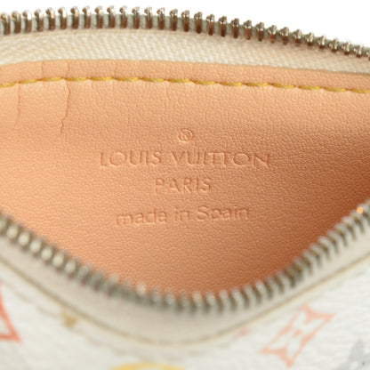 Louis Vuitton Monogram Multicolor Key Pouch White 6 of 8