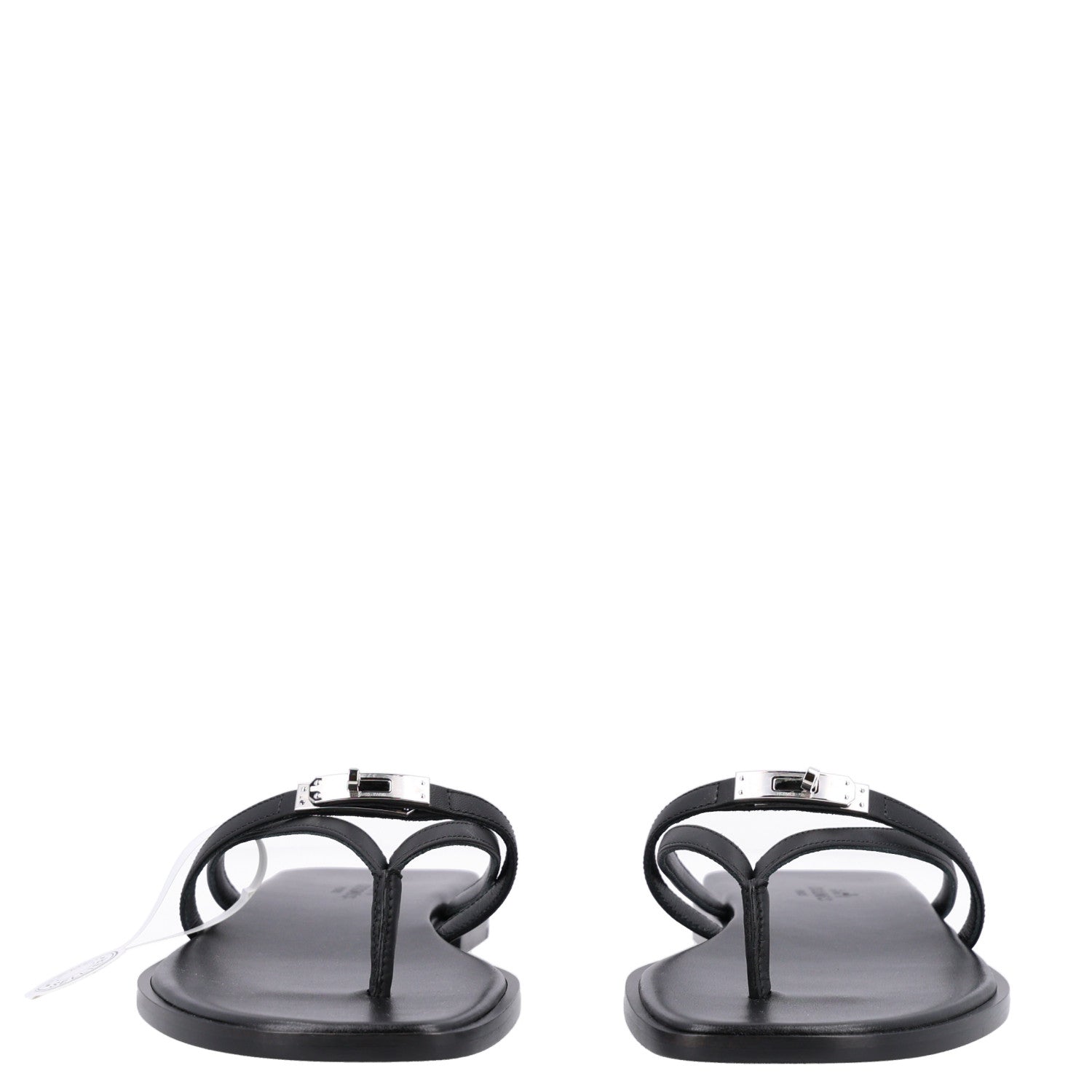 Hermes Calfskin Miss Sandals 39 Black 3 of 8