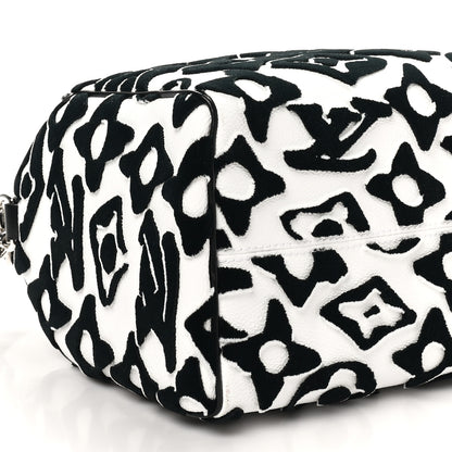 Louis Vuitton X UF Tufted Monogram Speedy Bandouliere 25 White Black 8 of 9