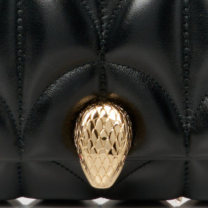 Bulgari Calfskin Matelasse Medium Serpenti Sugarloaf Shoulder Bag Black 9 of 11