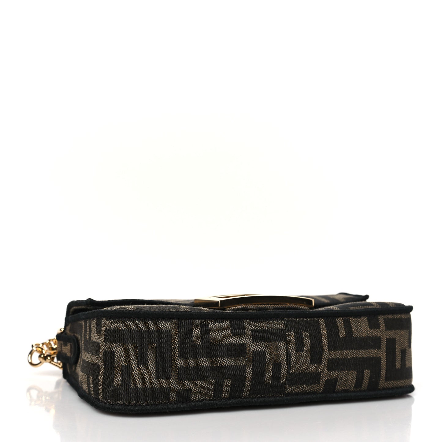 Fabric Jacquard FF 1974 Mini Baguette Tobacco Moro Black