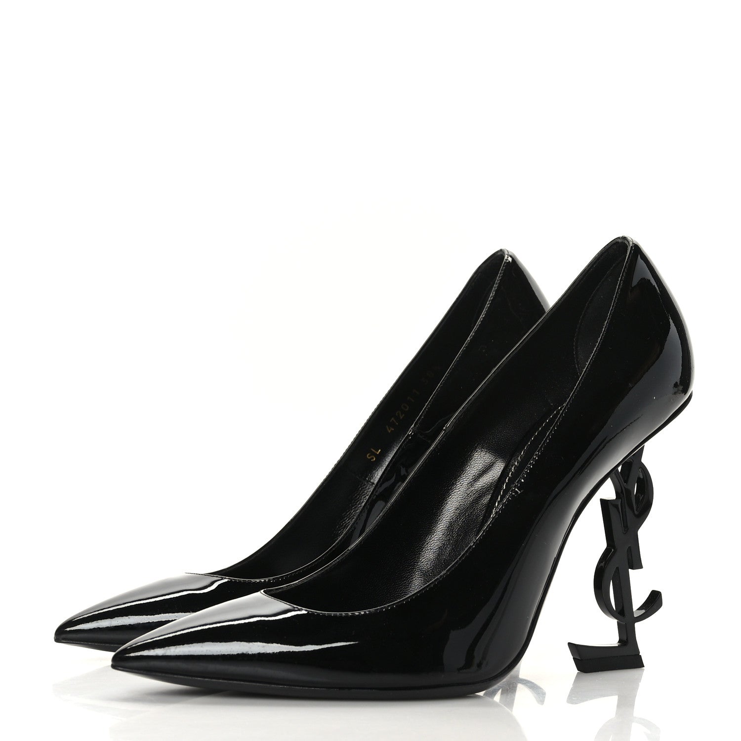 Saint Laurent Patent Opyum 110 Pumps 38.5 Black 3 of 8