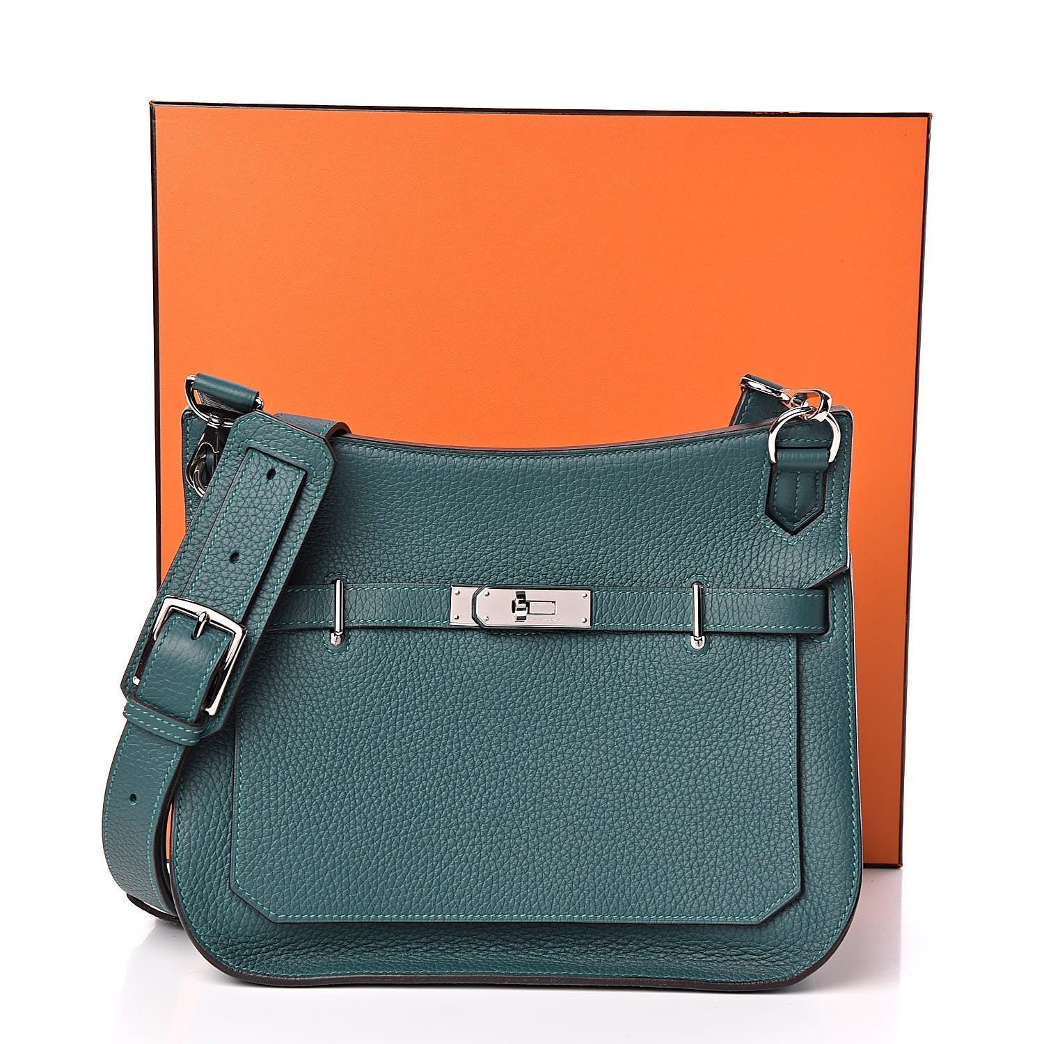 Hermes Taurillon Clemence Jypsiere 28 Malachite 11 of 11
