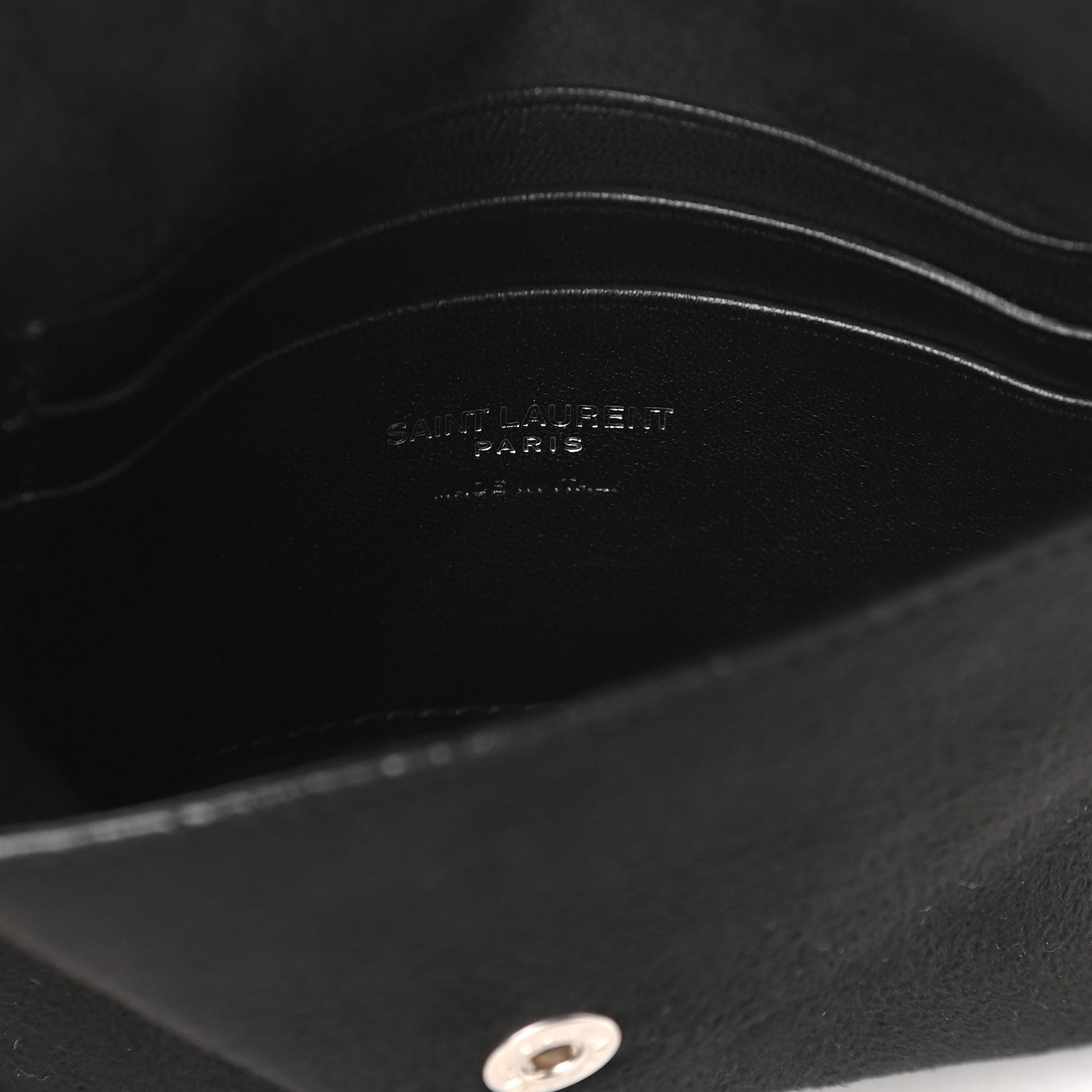 Saint Laurent Lambskin Small Teddy Bucket Bag White 8 of 11