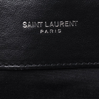 Saint Laurent Calfskin Y Quilted Monogram Large Loulou Chain Satchel Black 6 of 13
