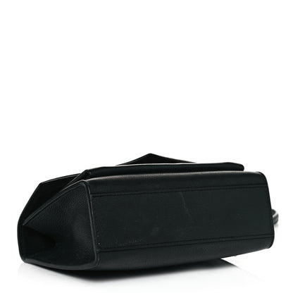 Louis Vuitton Soft Calfskin Mylockme Chain Bag BB Black 4 of 10