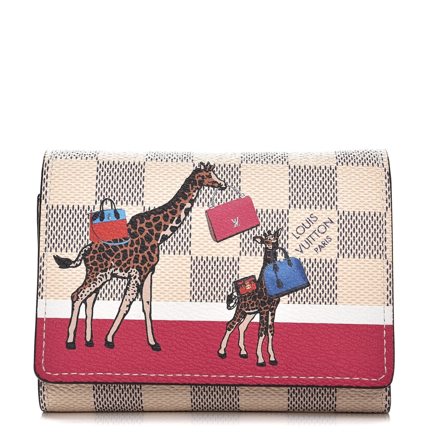Damier Azur 2017 Christmas Animation Victorine Wallet