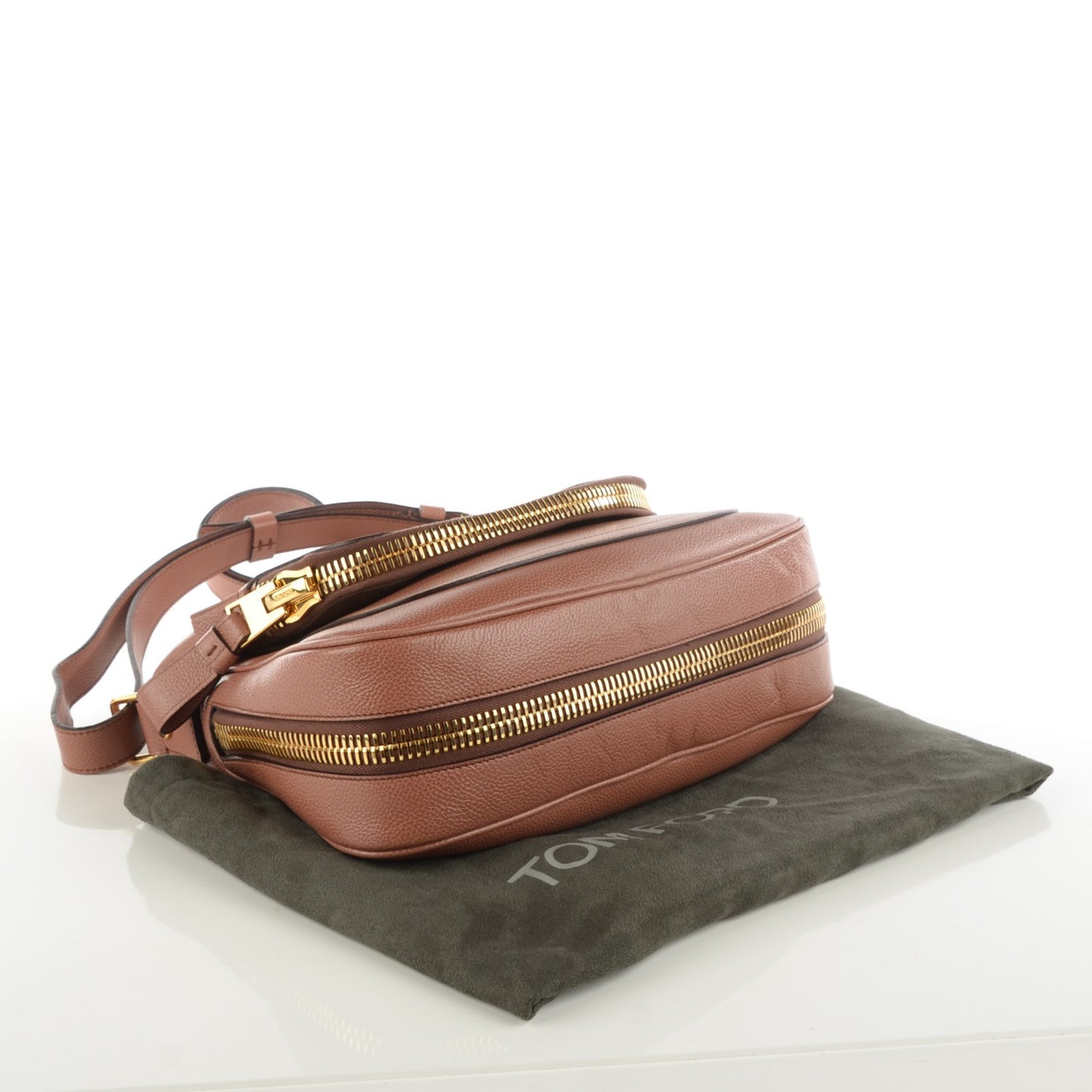 Pebbled Calfskin Medium Jennifer Crossbody Desert Rose