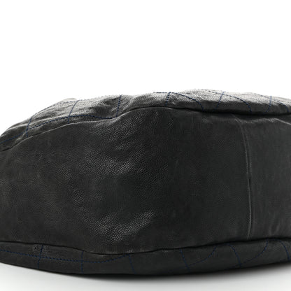 Chanel Caviar Stitched Outdoor Ligne Hobo Black 9 of 10