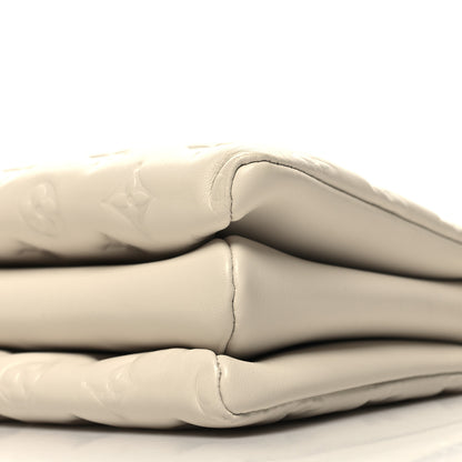 Louis Vuitton Lambskin Embossed Monogram Coussin PM Beige Cream 11 of 11