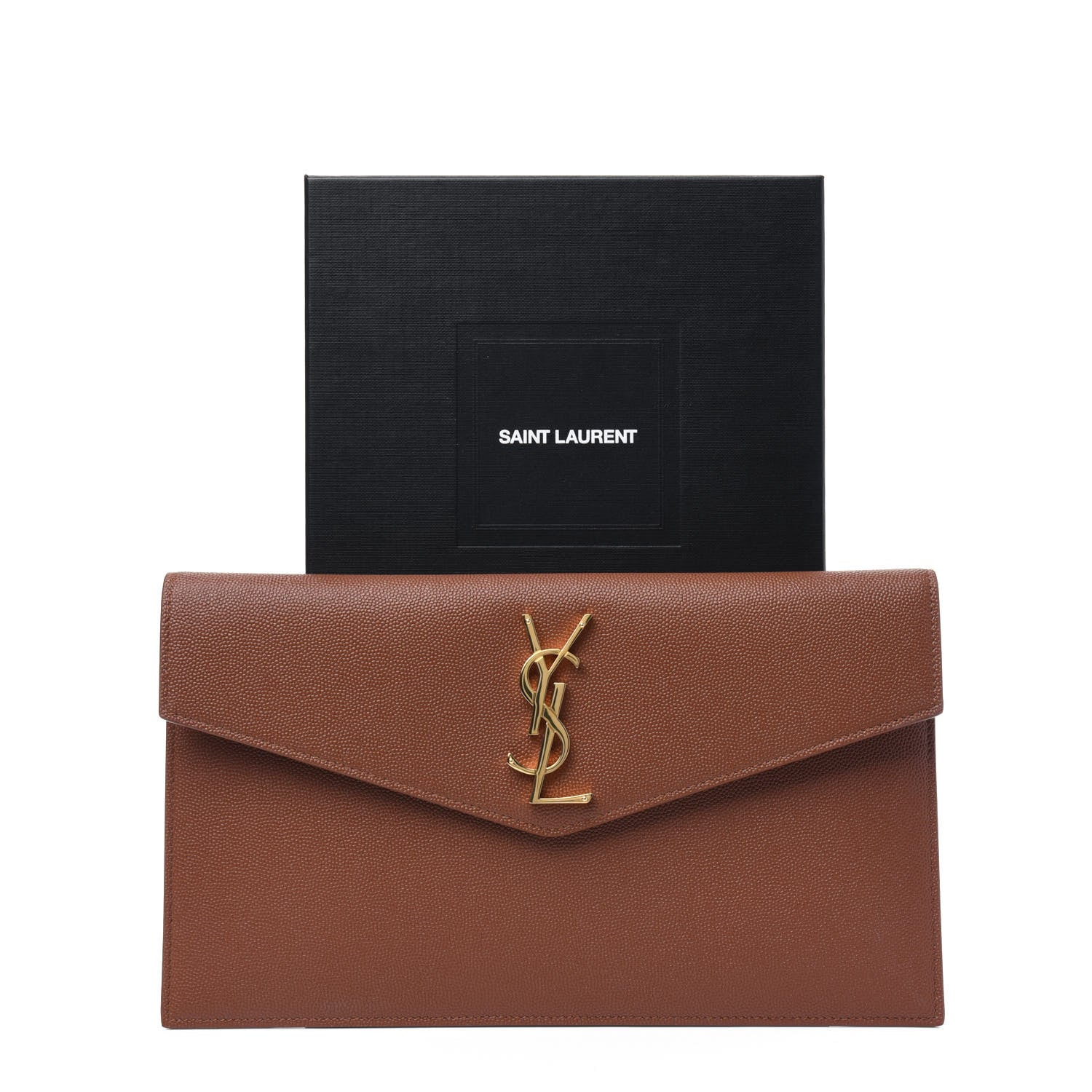 Saint Laurent Grain De Poudre Uptown Pouch Brick 9 of 9
