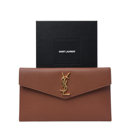 Saint Laurent Grain De Poudre Uptown Pouch Brick 9 of 9